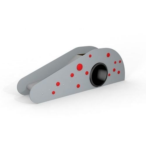 Toboggan droit - DOTTIE I SINGLE  - Lars Laj - pour aire de jeux / en acier inoxydable / en polyéthylène