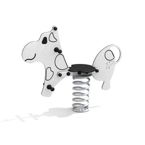 Jeu à ressort vache - 11270    - Lars Laj - en acier / en acier à revêtement par poudre / en HDPE