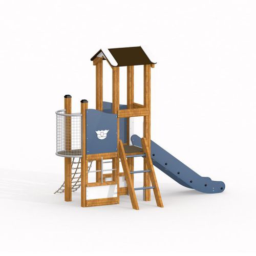 Structure de jeu pour aire de jeux - POLICE STATION    - Lars Laj - en acier inoxydable / en acier à revêtement par poudre / en acier galvanisé