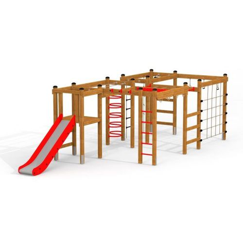 Structure de jeu pour aire de jeux - ACTIVITY CENTER  - Lars Laj - en bois / en acier inoxydable / en polypropylène