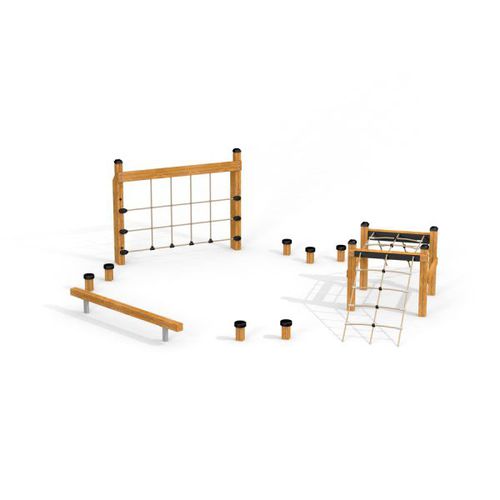 Parcour d'obstacles pour aire de jeux - 10654 - Lars Laj - agility / passerelle / d'extérieur