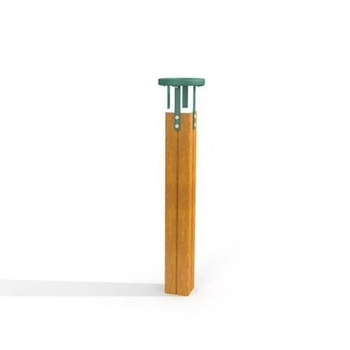 Borne d'éclairage de jardin - MAGNIFYING GLASS    - Lars Laj - contemporaine / en bois / à LED