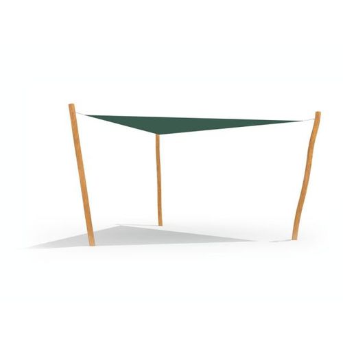 Panneau de protection solaire en bois - TRIANGLE  - Lars Laj - en nylon / pour abri / fixe