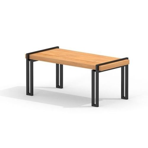 Table d'extérieur - THOR    - Lars Laj - contemporaine / en chêne / avec piètement en acier