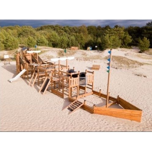 Structure de jeu pour aire de jeux - MAJESTIC MODERN NATURE  - Lars Laj - en inox / en acier galvanisé / en bois