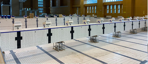 Mur mobile pour piscine transversal - Jiangyin Sifang Swimming Rehabilitation Industry Co., Ltd.
