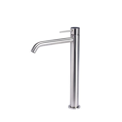 Mitigeur de vasque - T44120S - Tubico srls - à poser / en acier inoxydable / 1 trou