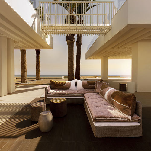 Canapé modulable - PALM SPRINGS - MILLE ET UNE NUIT - BERENGERE LEROY - d'angle / contemporain / en velours