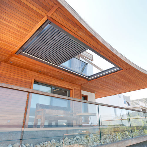 Volet à lames - FRAMELESS - Designer shade solutions - basculant / à lames / en aluminium