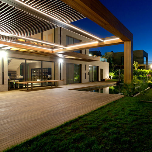 Baie vitrée coulissante - Designer shade solutions - accordéon / à double vitrage / 2 vantaux