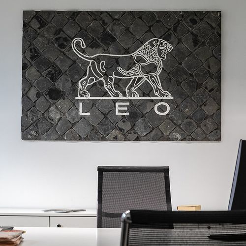 Panneau décoratif. en aluminium - LEO PHARMA - Aeterna Design Srl - mural / 3D / aspect béton
