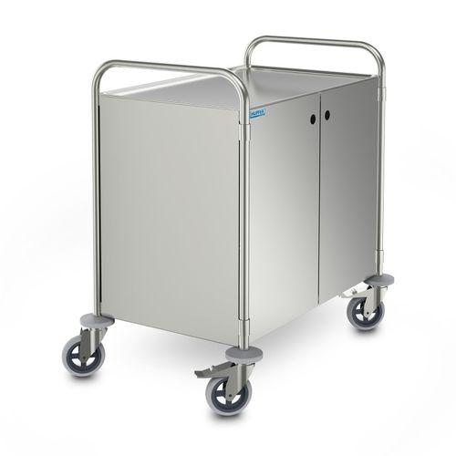 Chariot de service - 0111964 - HUPFER - de ménage / pour cuisine professionnelle / en acier inox