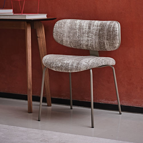 Chaise contemporaine - Natalia - Black Tie - d'intérieur / en tissu / en cuir