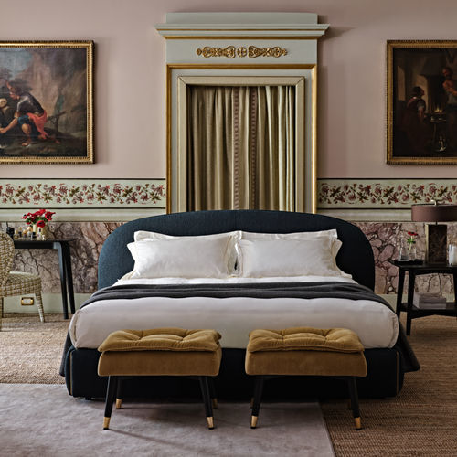 Bout de lit contemporain - Olivia - Black Tie - en tissu / en frêne / résidentiel