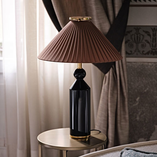 Lampe de table - Nadine - Black Tie - en métal / en bois / contemporaine