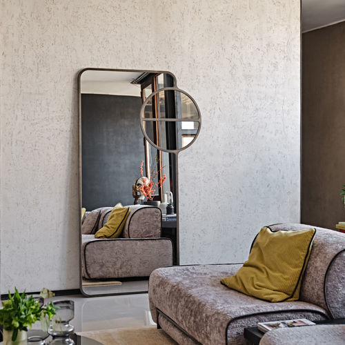 Miroir mural - Mou - Black Tie - psyché / contemporain / en MDF