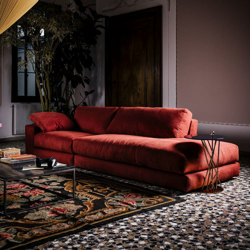 Canapé modulable - Dante - Black Tie - contemporain / en tissu / en cuir