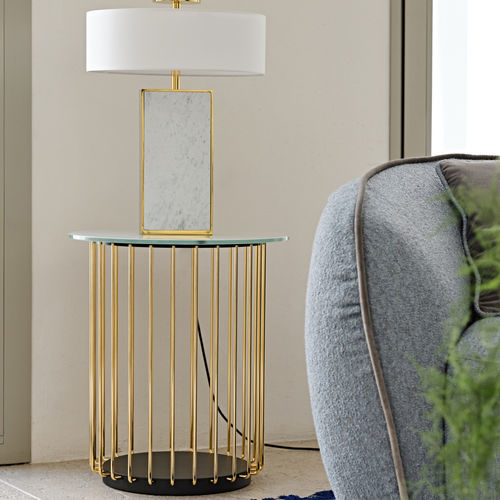 Table d'appoint contemporaine - Etan - Black Tie - en noyer / en MDF / en frêne