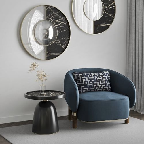 Fauteuil contemporain - bark - Ana Roque - en tissu / en bois / avec coussin amovible