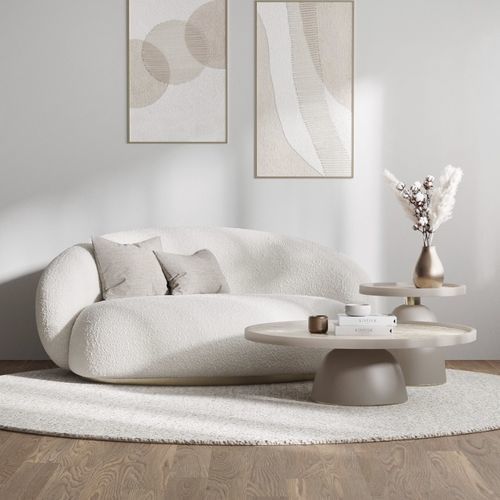 Chaise longue contemporaine - mary  - Ana Roque - en tissu / en métal / 2 places
