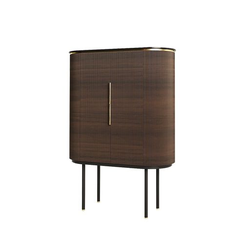Vaisselier contemporain - foz - Ana Roque - en bois laqué / en métal