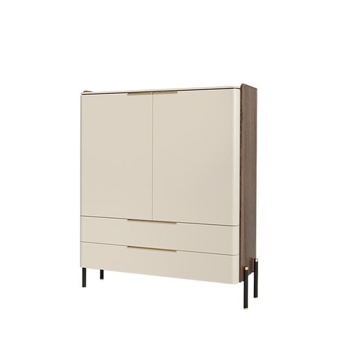 Vaisselier contemporain - misia  - Ana Roque - en bois laqué / en métal