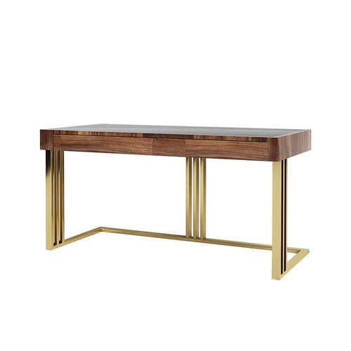 Bureau sur pied - louis - Ana Roque - contemporain / en bois / droit