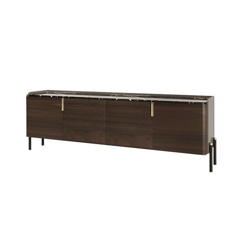 Buffet contemporain - misia - Ana Roque - en bois / en métal / en marbre