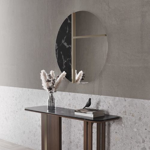 Miroir mural - kansas - Ana Roque - contemporain / rond / en métal