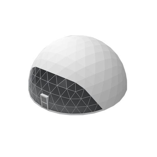 Dôme pour éclairage naturel en acier - 15m - Shelter Dome - en PVC / courbé / transparent