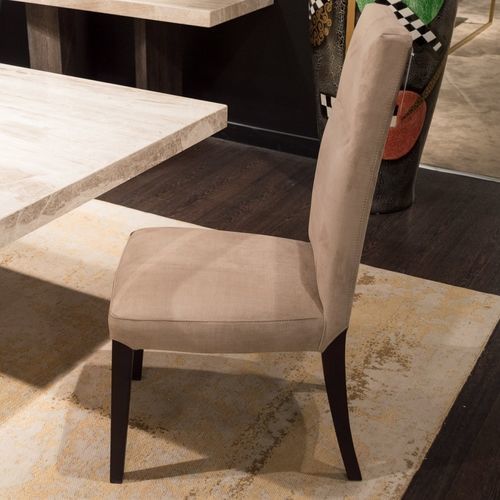 Chaise de salle à manger contemporaine - CLOE - Stone International - d'intérieur / en tissu / en cuir