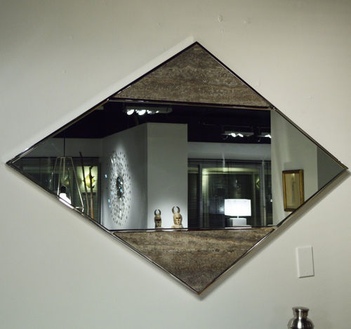 Miroir mural - DIAMOND - Stone International - contemporain / en losange / en marbre