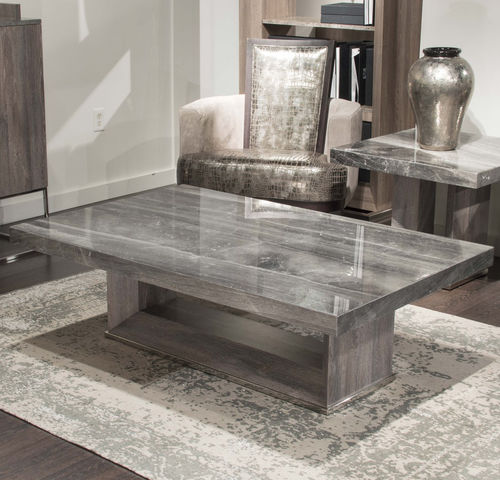 Table basse contemporaine - BLADE - Stone International - en pierre naturelle / avec piètement en acier inoxydable poli / avec piètement en bois