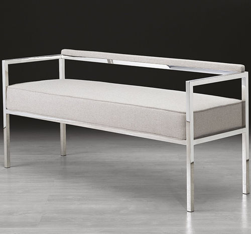 Canapé contemporain - BEVERLY - Stone International - en tissu / en cuir / avec accoudoirs