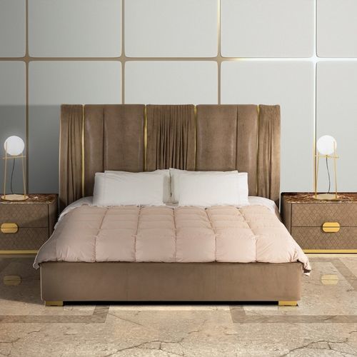 Lit king size - WALDORF - Stone International - queen size / contemporain / tapissé