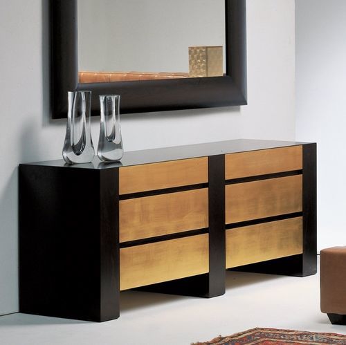 Commode contemporaine - HERITAGE - Stone International - en wengé / rectangulaire / 6 tiroirs