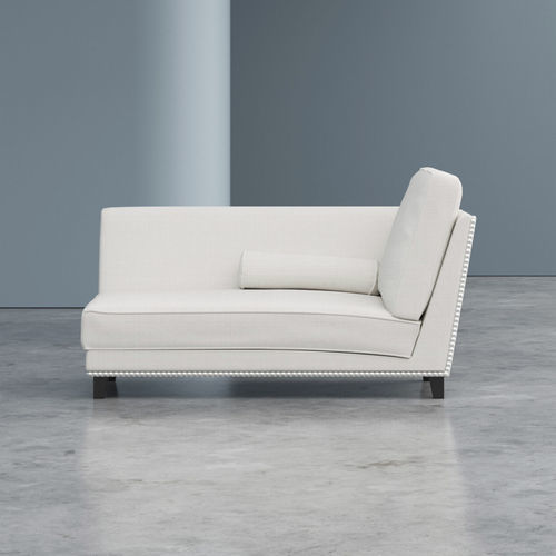 Méridienne contemporaine - OXFORD  - Gems Barcelona - en tissu / en bois / avec piètement en hêtre