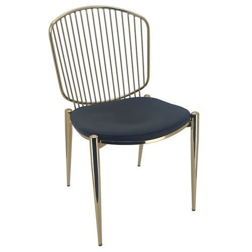 Chaise contemporaine - Christo - ghyvan international - d'intérieur / en simili cuir / avec piètement en acier chromé