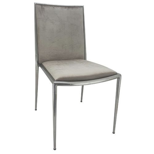 Chaise contemporaine - Frost - ghyvan international - d'intérieur / en tissu ignifuge / avec piètement en acier inoxydable