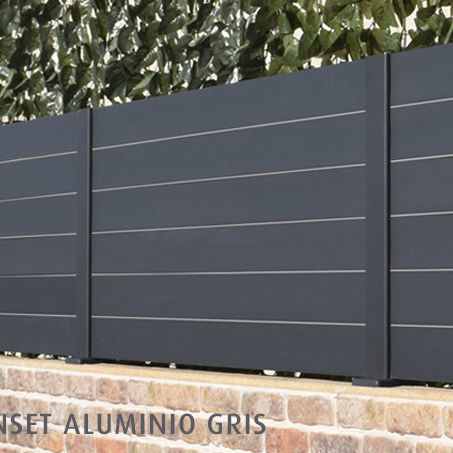 Clôture à lames - Sunset aLU - Modular Signs S.L. - résidentielle / aluminium / droite