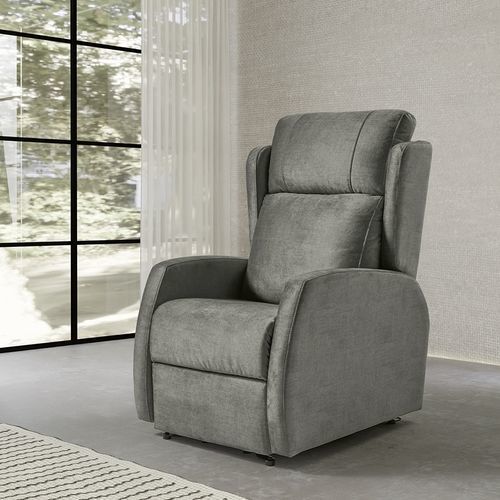 Fauteuil relax contemporain - RIVER - Mopal Tapizados S.L. - en tissu / en pin / avec repose-pieds