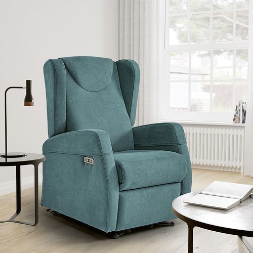 Fauteuil relax contemporain - SILVIA - Mopal Tapizados S.L. - en tissu / en pin / avec repose-pieds