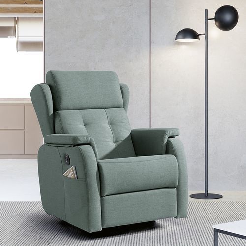 Fauteuil relax contemporain - TIFANI - Mopal Tapizados S.L. - en tissu / en pin / avec repose-pieds