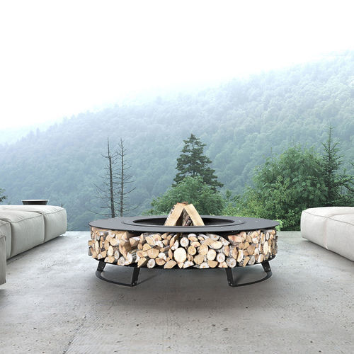 Brasero de jardin à bois - Wood - Hetta Supply - en acier / en inox / en acier corten