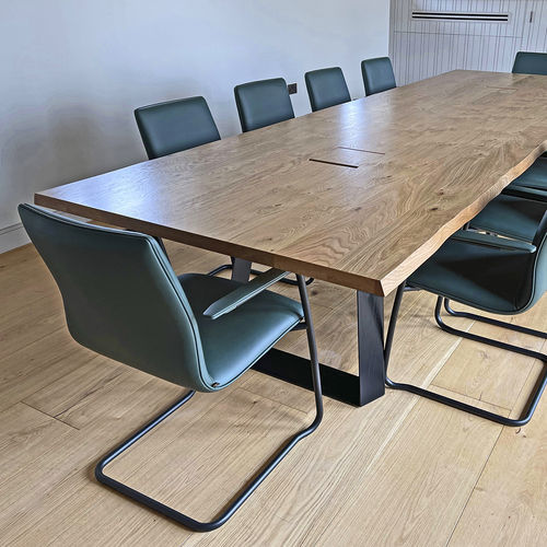 Table contemporaine - ASPECT - WILLIAM HANDS - en bois / en métal / avec piètement en métal