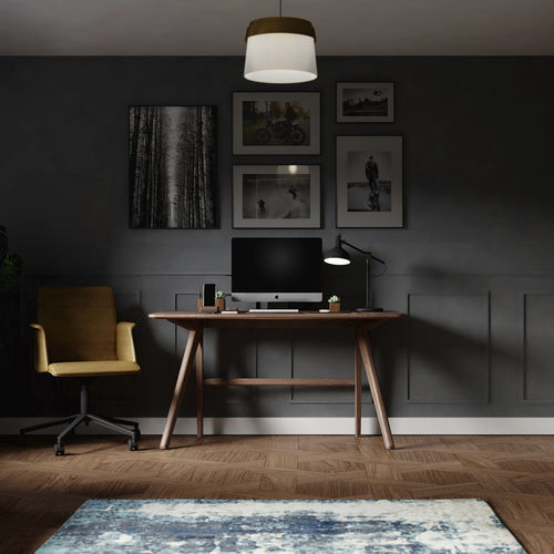 Bureau sur pied - VANTAGE - WILLIAM HANDS - minimaliste / en chêne / droit
