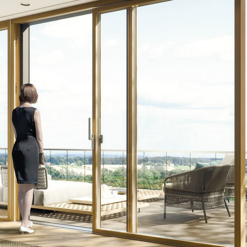Système coulissant en aluminium - InfinityView - Maco Mayer & Co Beschläge GmbH - pour porte / résidentiel