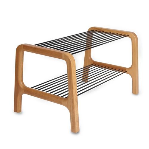 Banc contemporain - Voyage-Voyage 2.0 - Epsilon Composite - en chêne / en carbone / sans dossier