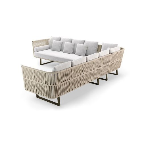 Canapé modulable - SIENNA CANASTA - G&G Italia Designer Furniture - contemporain / d'extérieur / en tissu