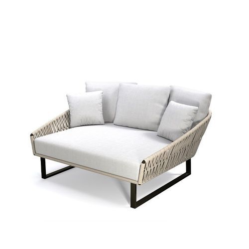 Méridienne contemporaine - SIENNA CANASTA - G&G Italia Designer Furniture - en tissu / en aluminium / en corde